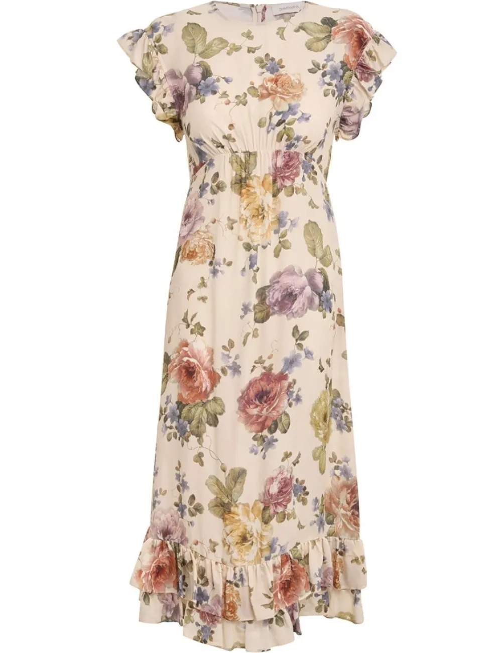 ZIMMERMANN Frill Midi Dress-Women Luminosity