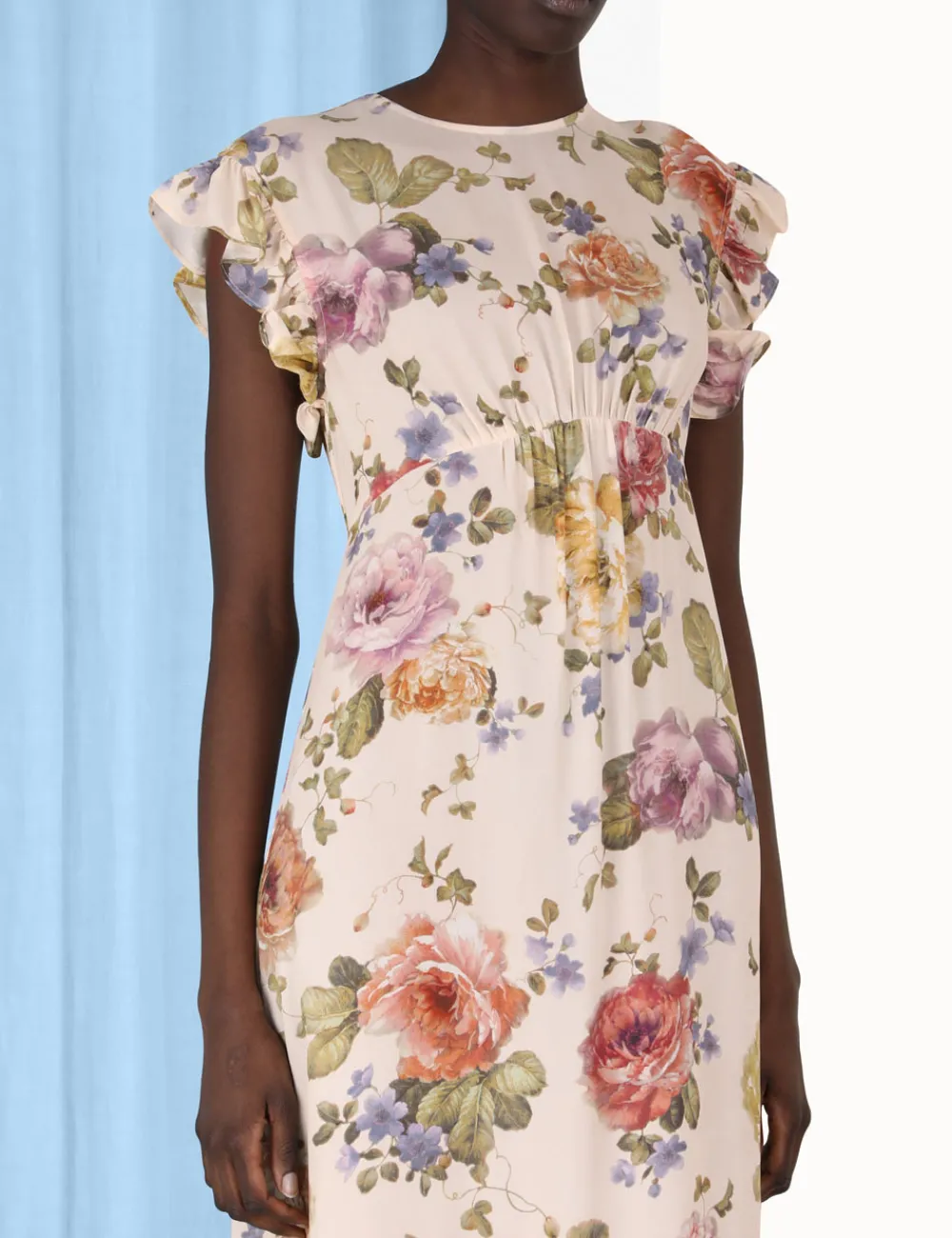 ZIMMERMANN Frill Midi Dress-Women Luminosity