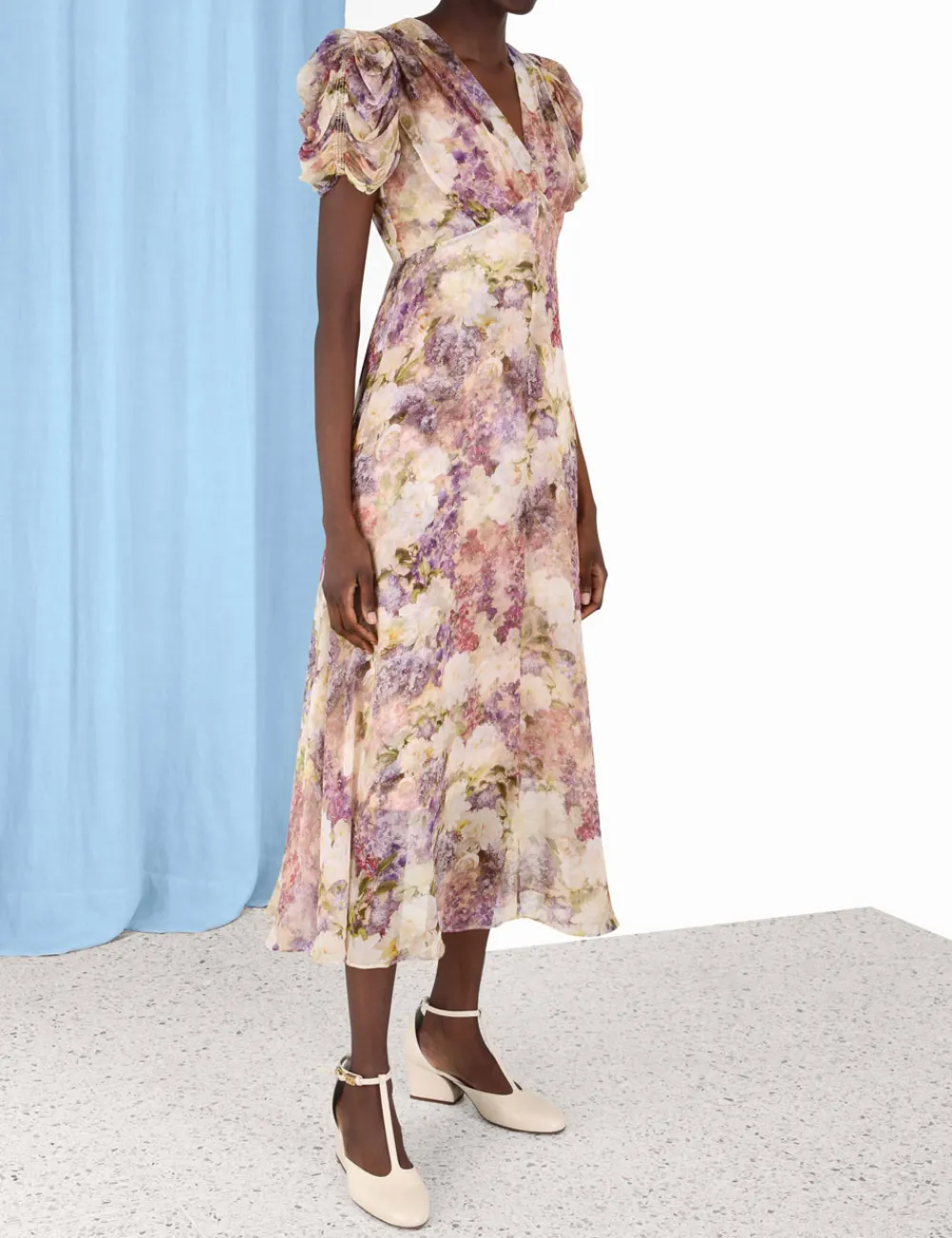 ZIMMERMANN Lyrical Gather Sleeve Midi-Women Luminosity