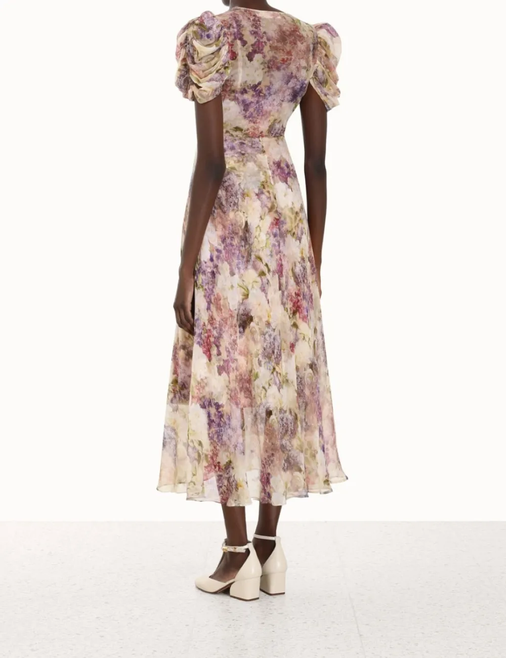 ZIMMERMANN Lyrical Gather Sleeve Midi-Women Luminosity