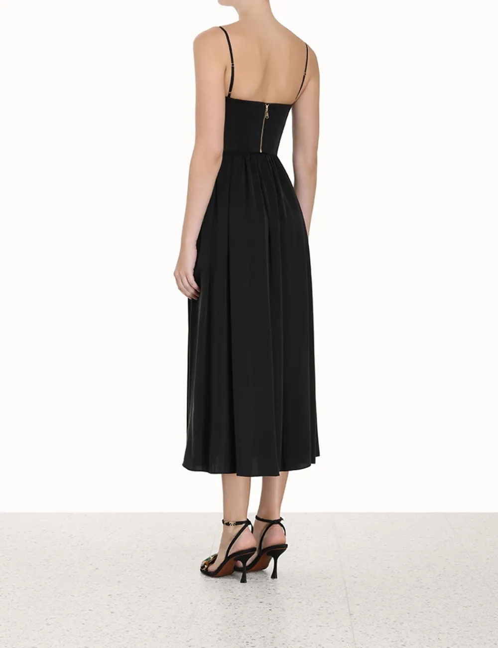 ZIMMERMANN Silk Corset Dress-Women Clothing