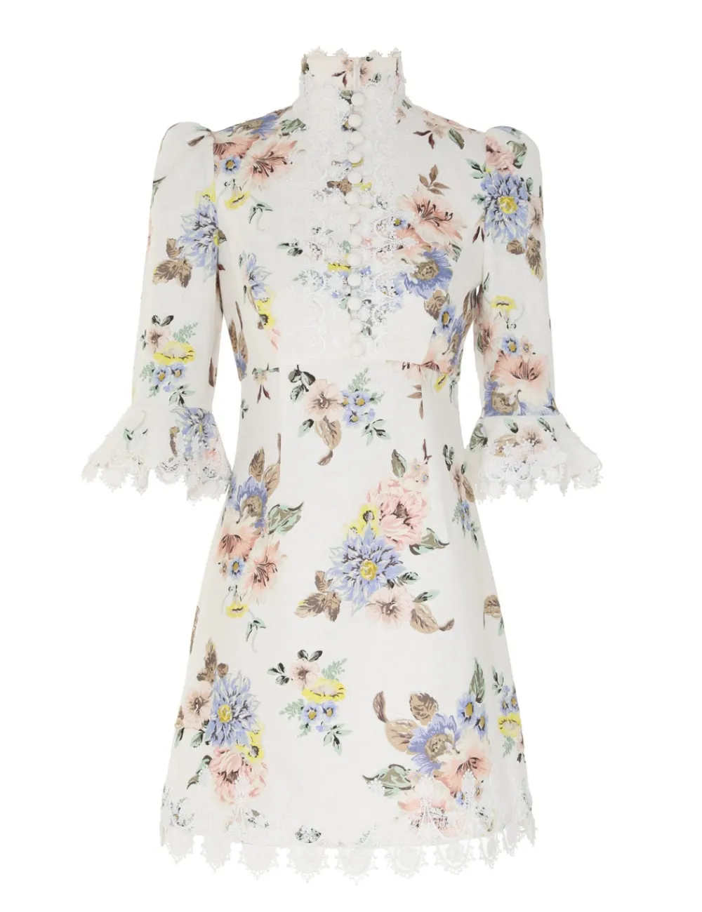 ZIMMERMANN Applique Mini Dress-Women Clothing