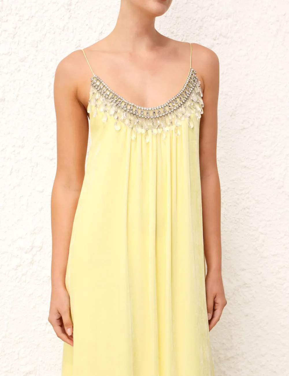 ZIMMERMANN Matchmaker Diamante Slip Dress-Women Dresses