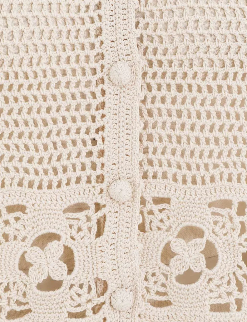 ZIMMERMANN Chintz Hand Crochet Shirt-Women Knitwear