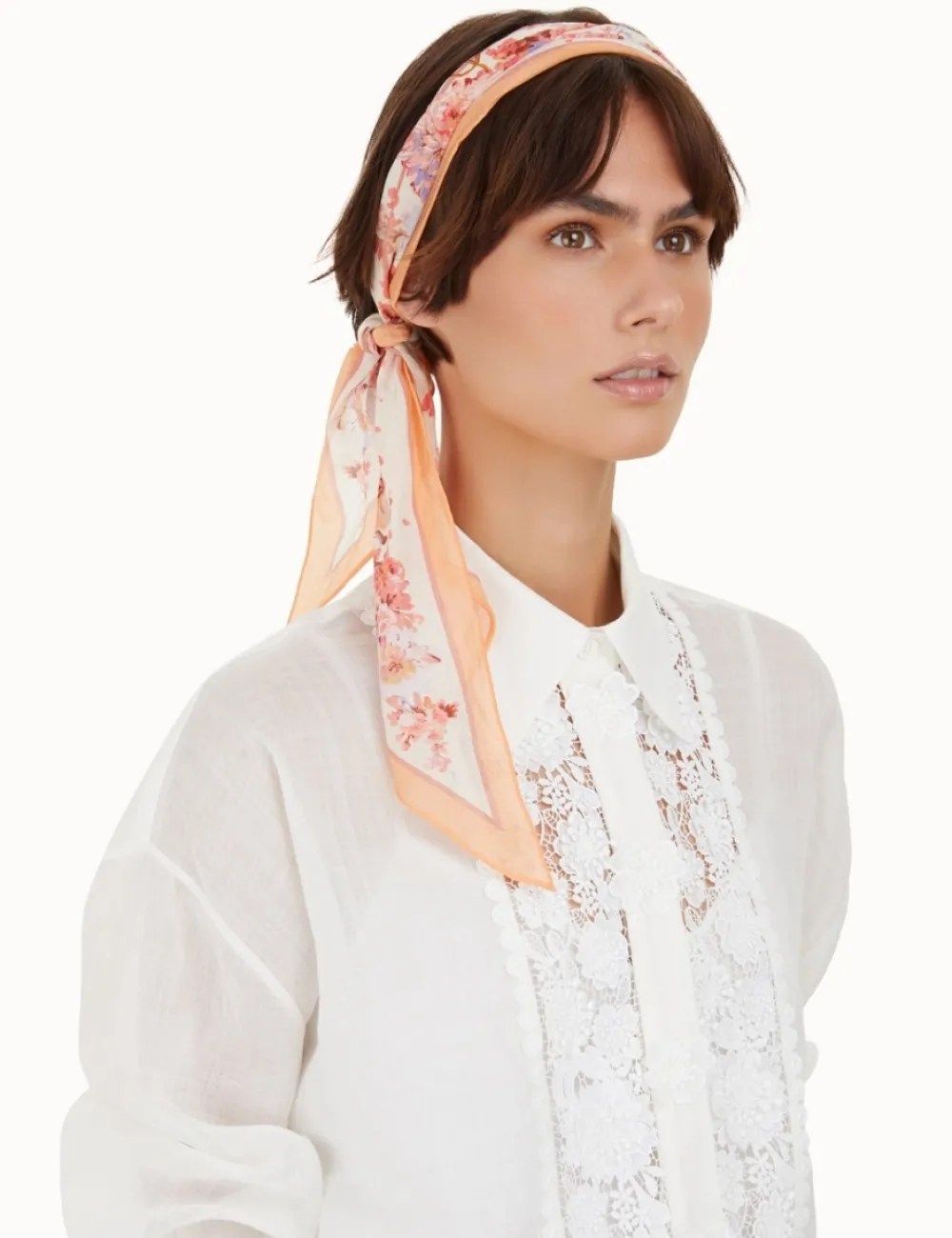 ZIMMERMANN Silk Cotton Neck Scarf-Women Scarves