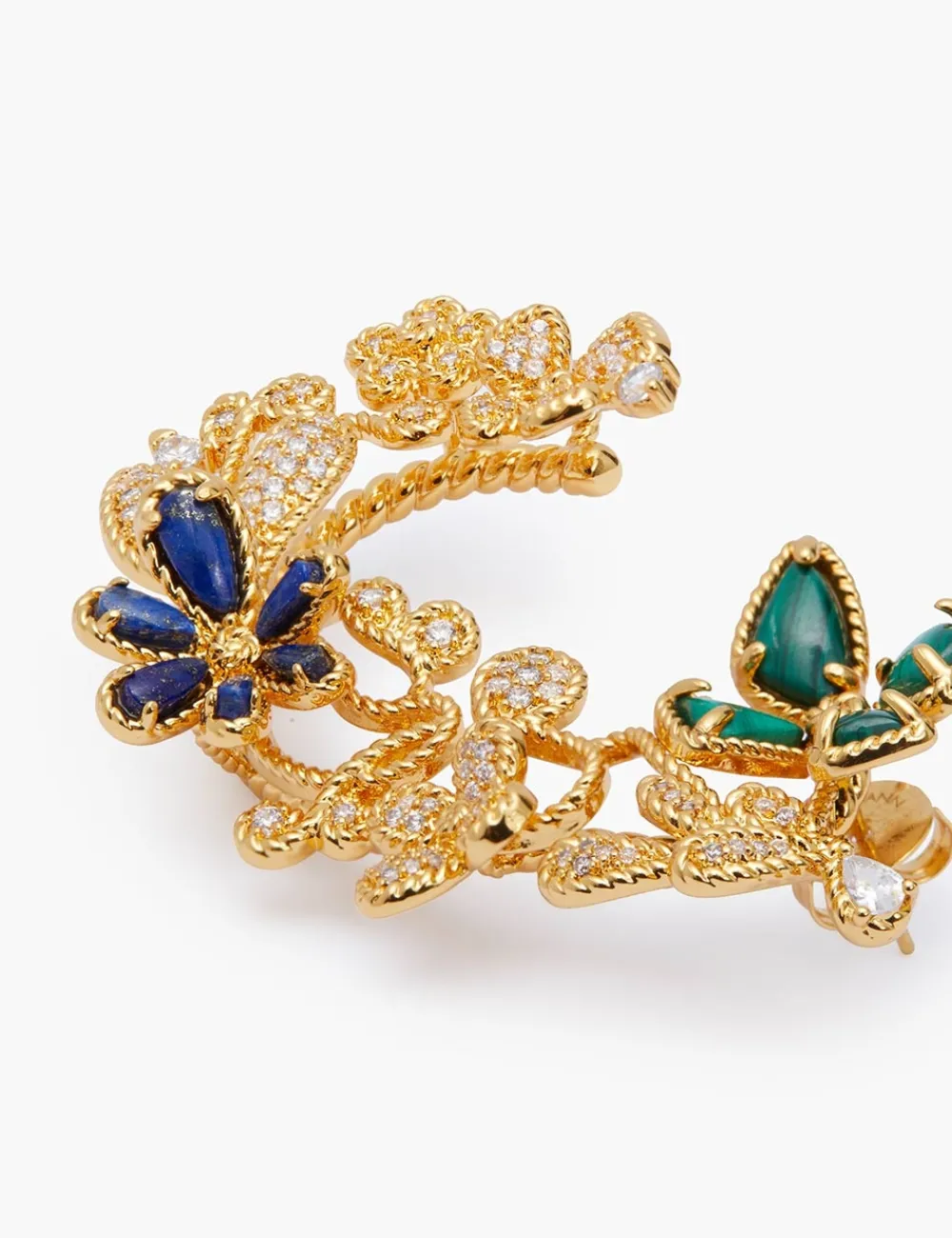 ZIMMERMANN Twisted Wire Flower Ear Cuff-Women Jewellery