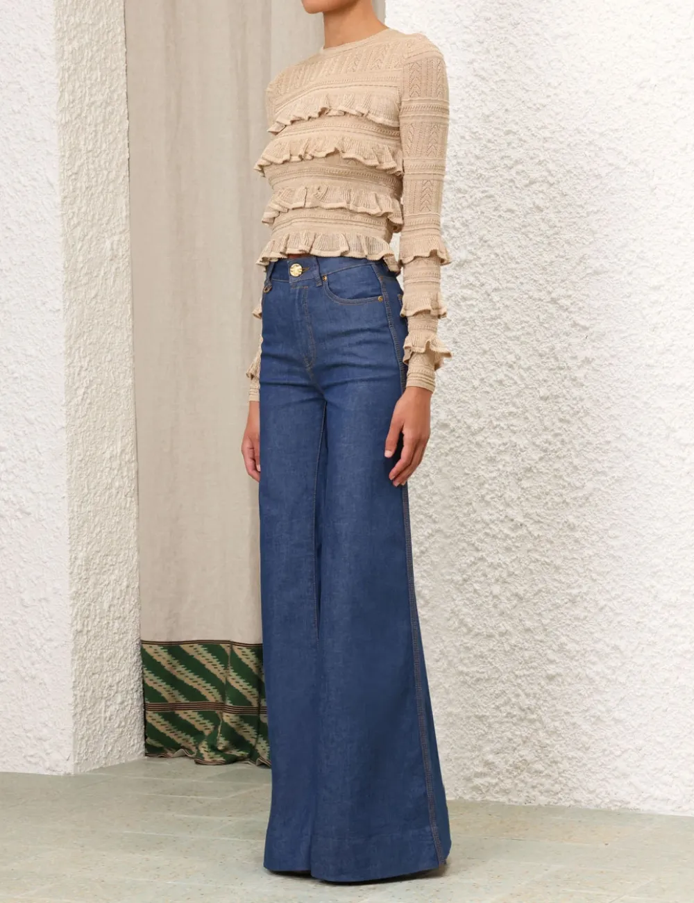 ZIMMERMANN Matchmaker Ruffle Top-Women Tops