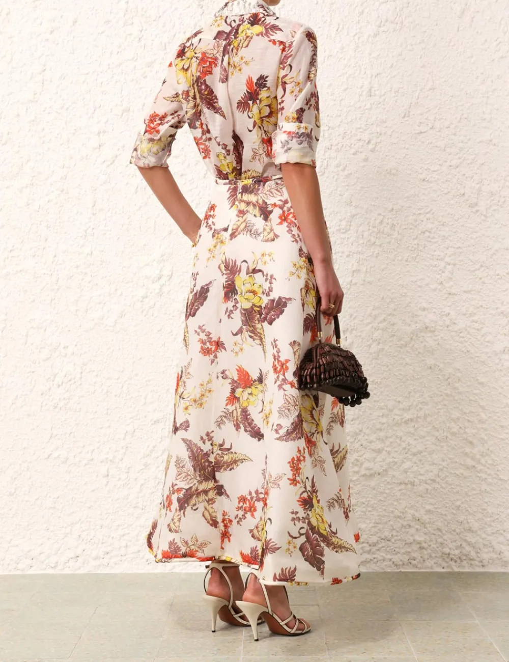 ZIMMERMANN Matchmaker Floral Flare Skirt-Women Skirts