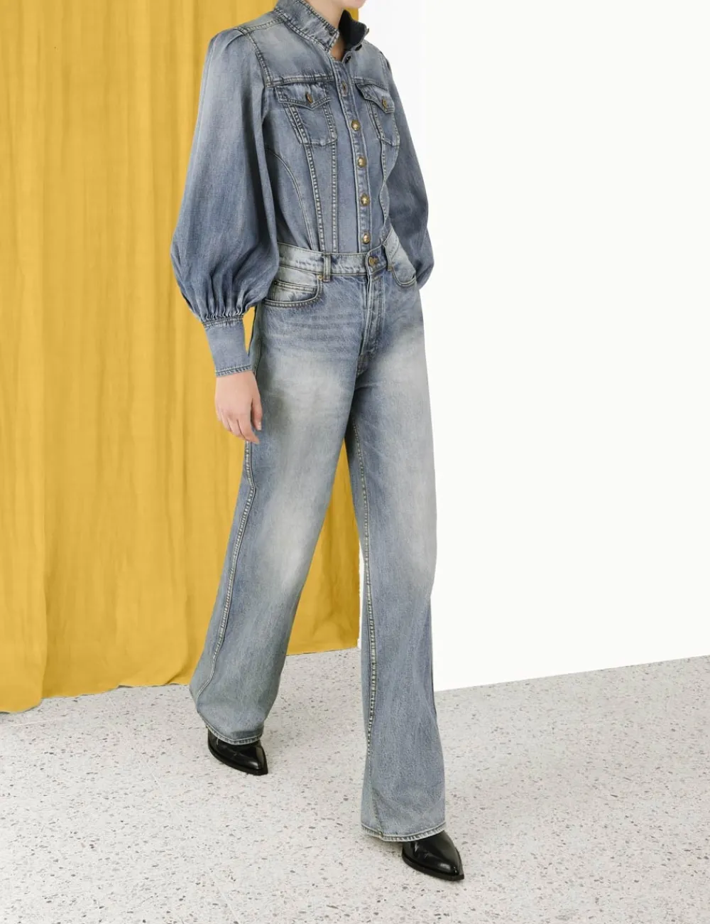 ZIMMERMANN Luminosity Wide Straight Jean-Women In Denim
