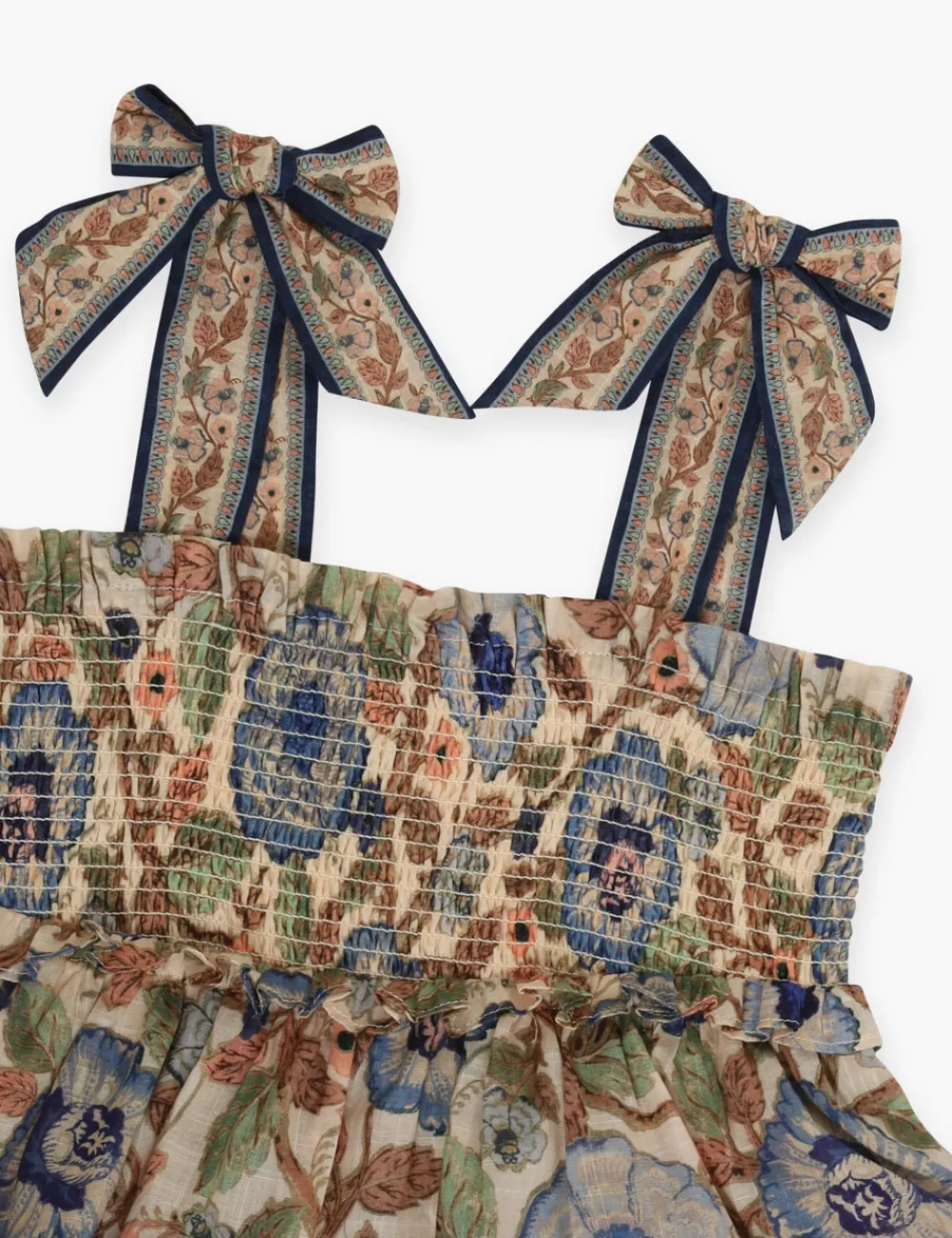 ZIMMERMANN Junie Shirred Tiered Dress-Women Clothing