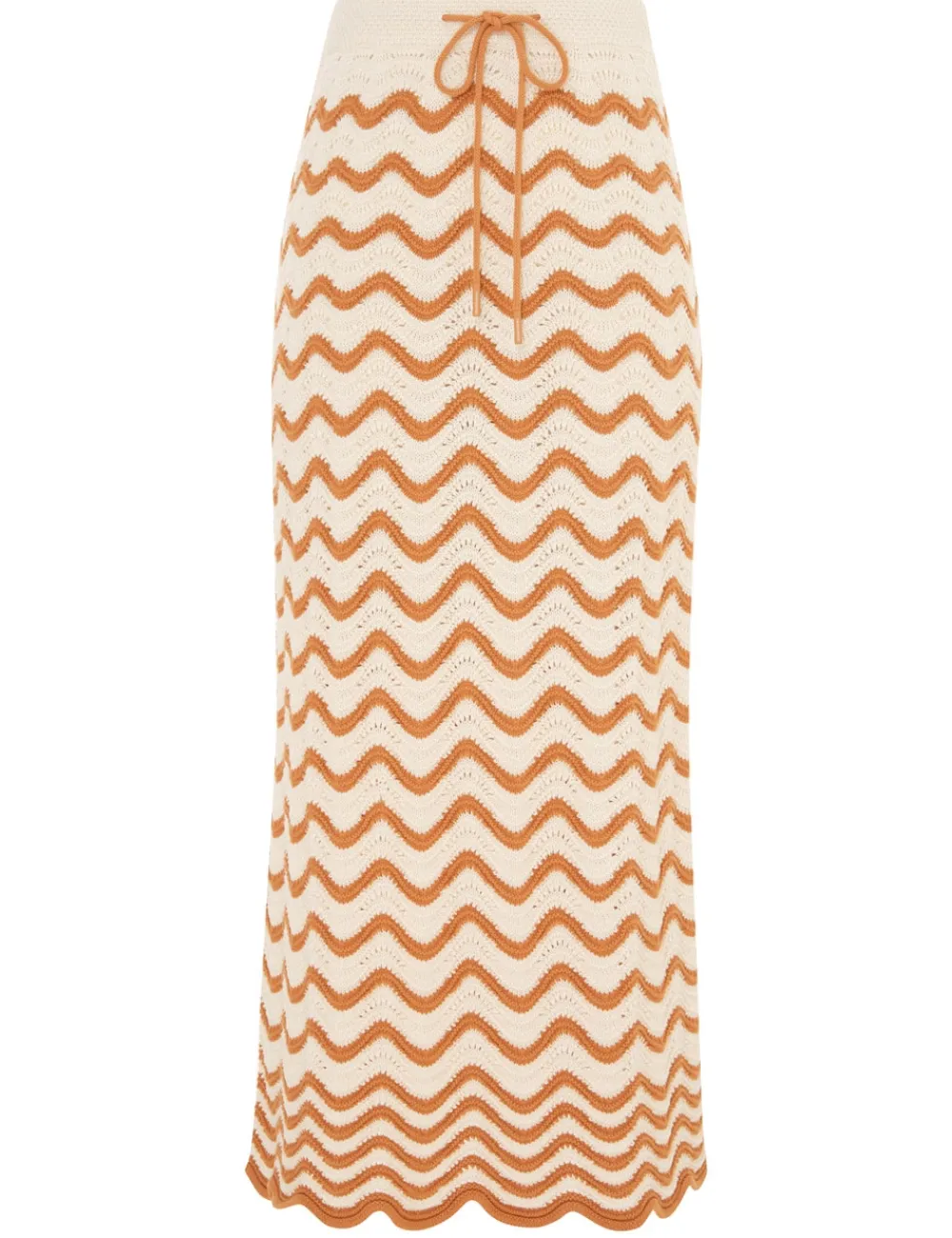 ZIMMERMANN Junie Textured Knit Skirt-Women Clothing