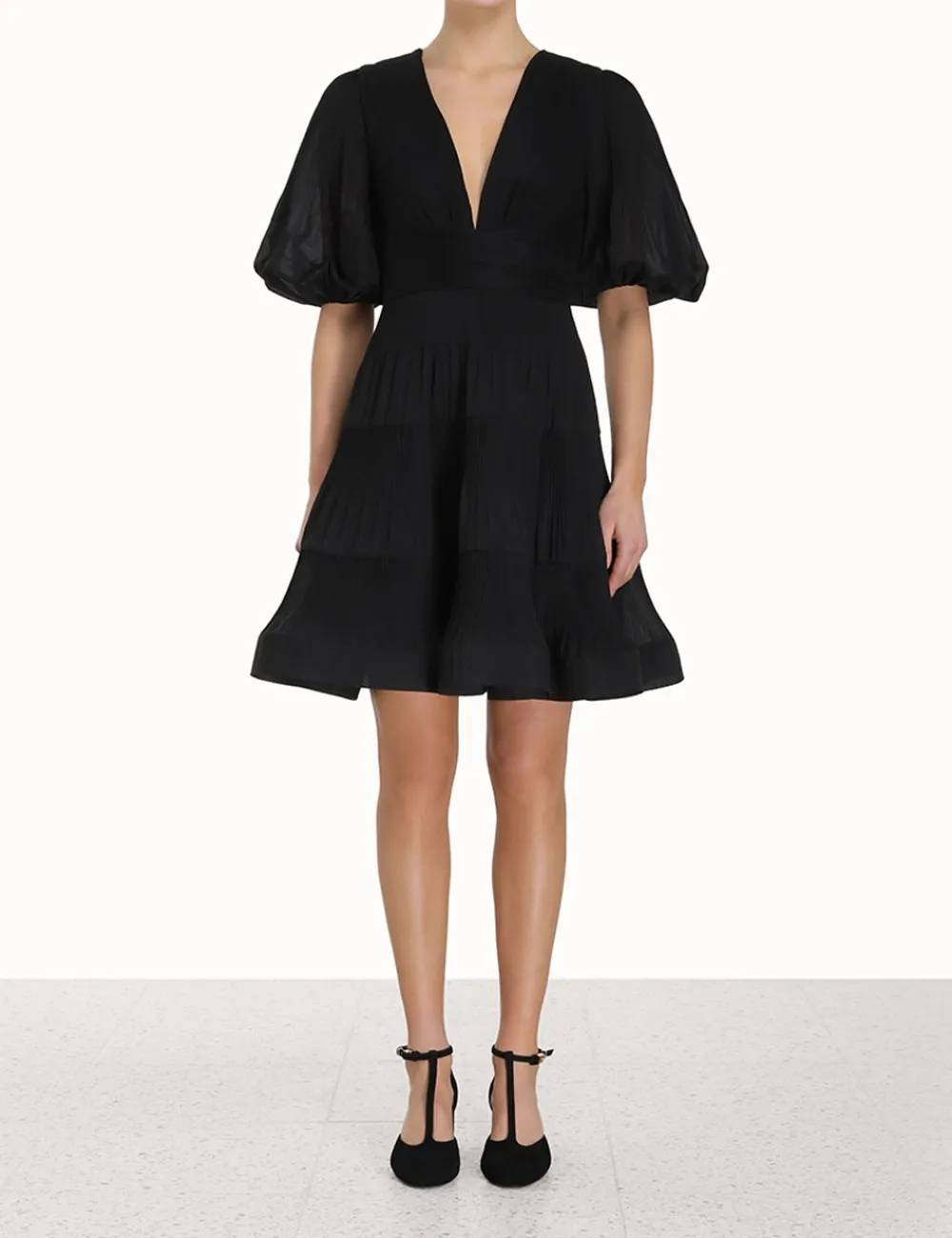 ZIMMERMANN Pleated Mini Dress-Women Clothing