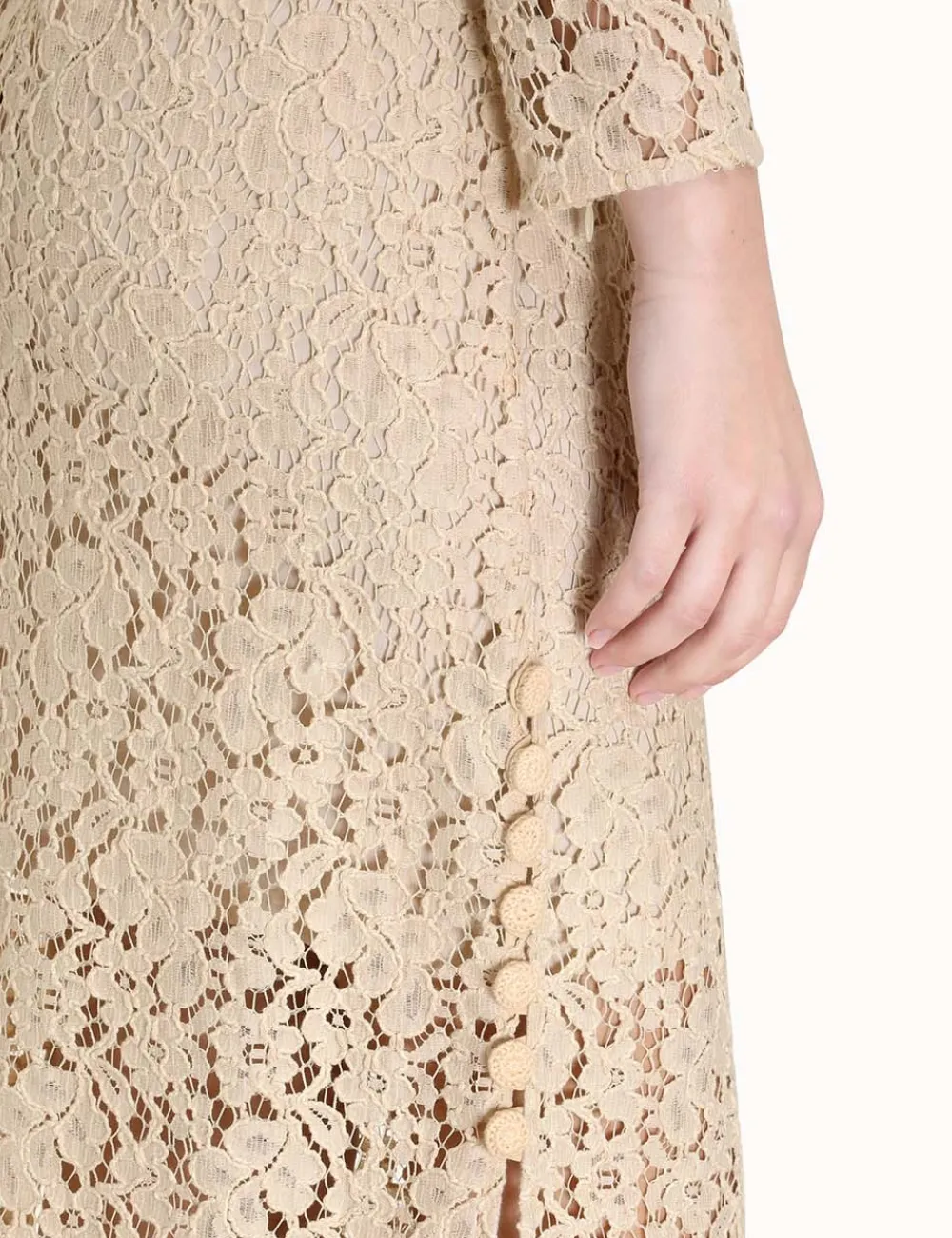 ZIMMERMANN Sensory Lace Midi Dress-Women Dresses