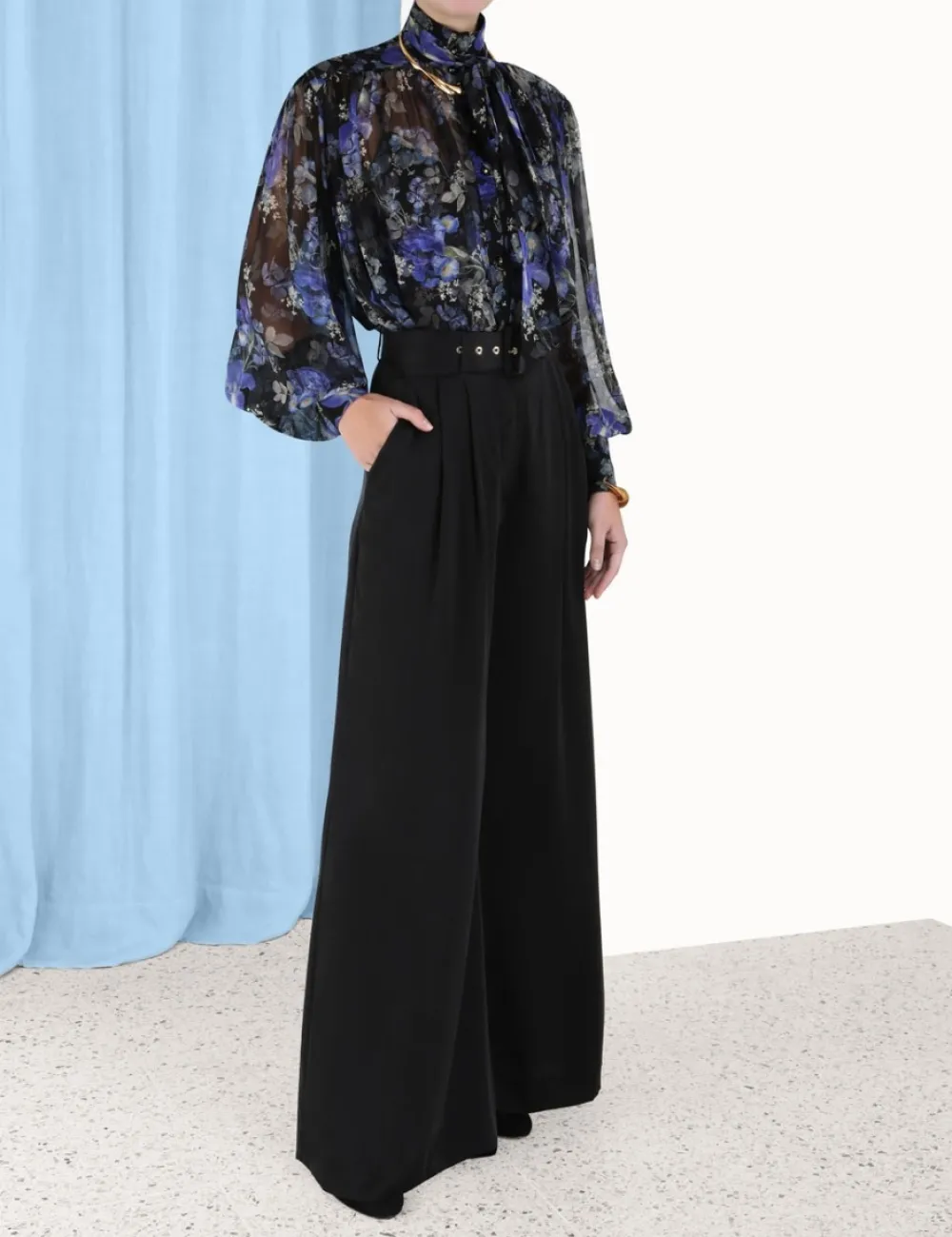 ZIMMERMANN Lyrical Lantern Blouse-Women Tops