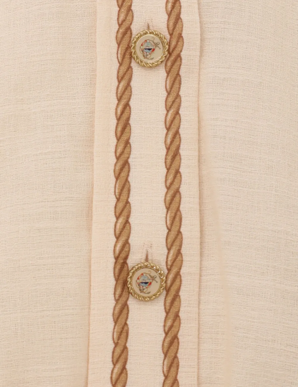 ZIMMERMANN Alight Draw Waist Shirt-Women Tops