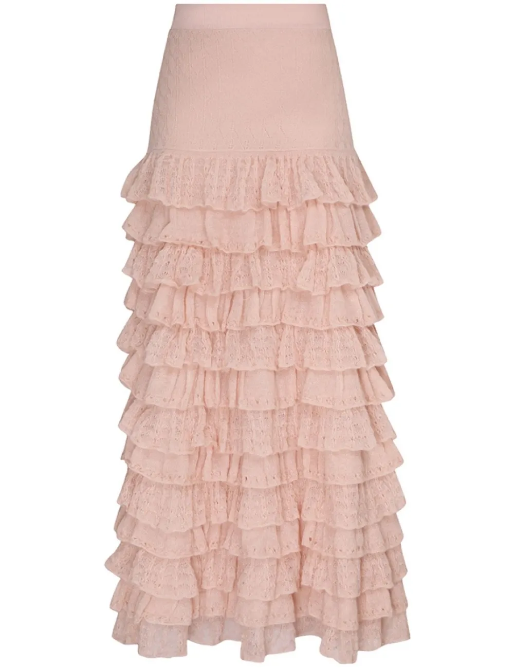 ZIMMERMANN Luminosity Lace Frill Skirt-Women Luminosity