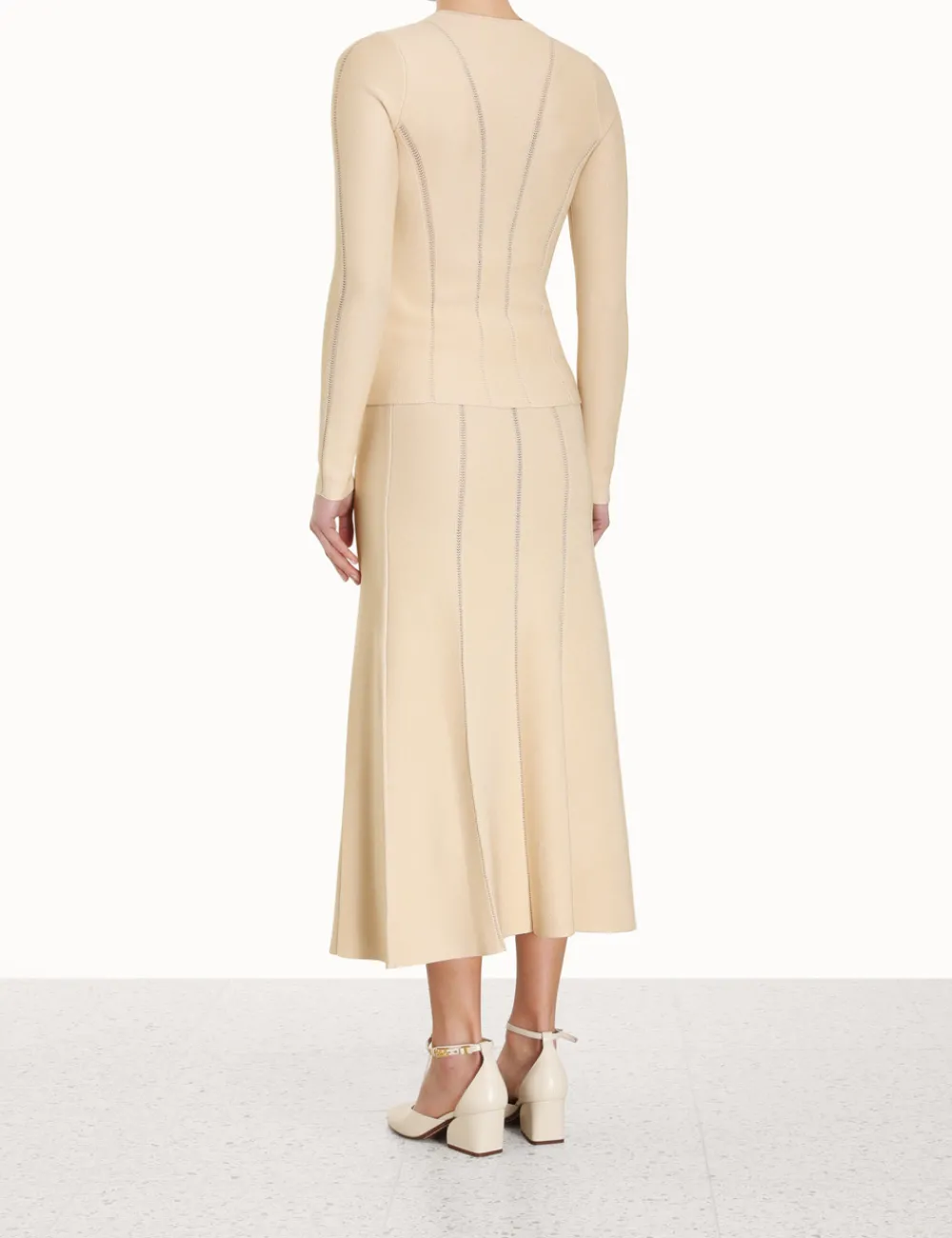 ZIMMERMANN Luminosity Knit Panelled Skirt-Women Skirts