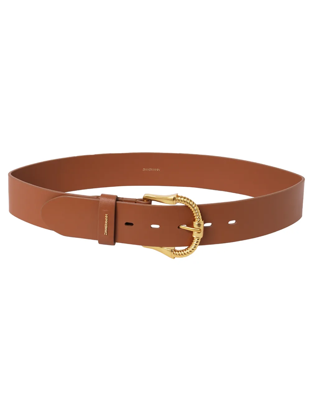 ZIMMERMANN Twisted Buckle Leather Belt 40-Women Accessories