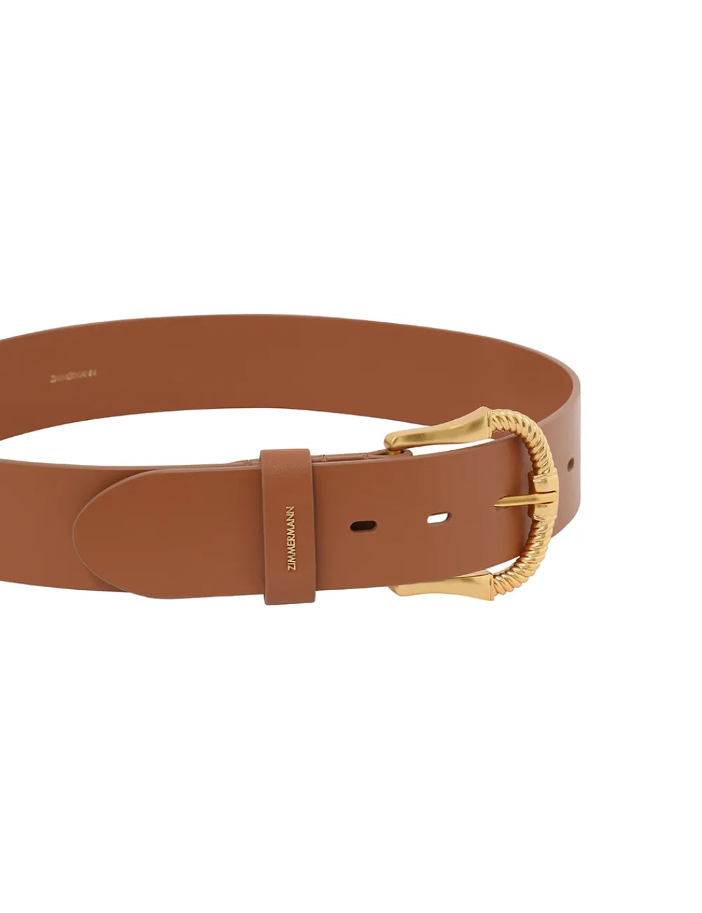 ZIMMERMANN Twisted Buckle Leather Belt 40-Women Accessories