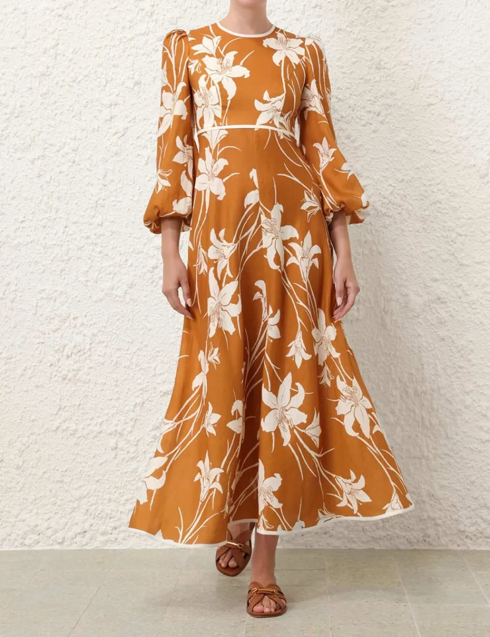 ZIMMERMANN Acadian High Neck Dress-Women Dresses & Coverups