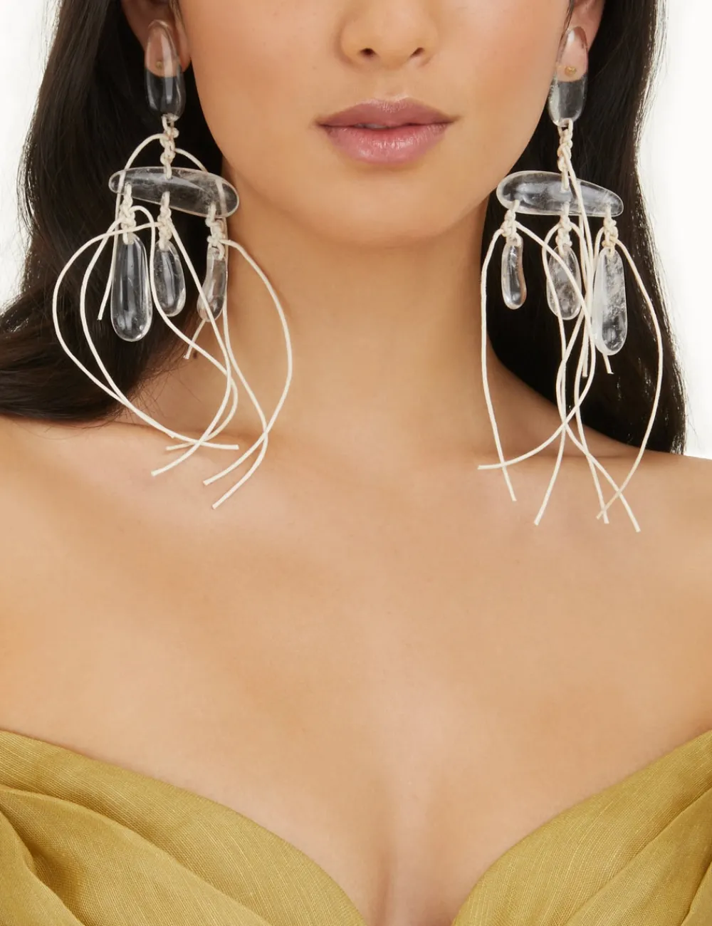 ZIMMERMANN Crystal Tied Rocks Earrings-Women Luminosity