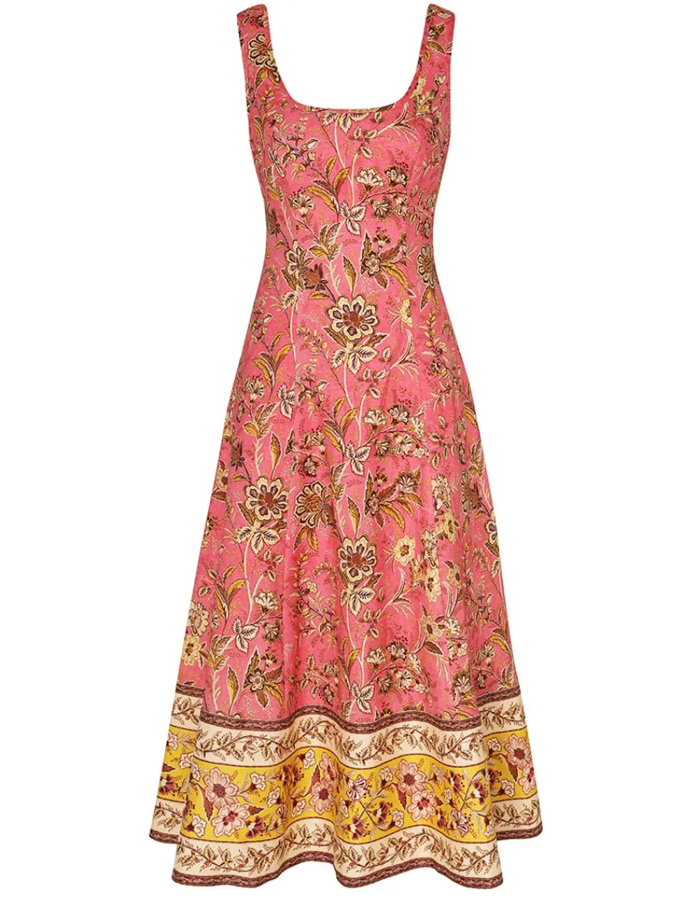 ZIMMERMANN Junie Cut Out Midi Dress-Women Clothing