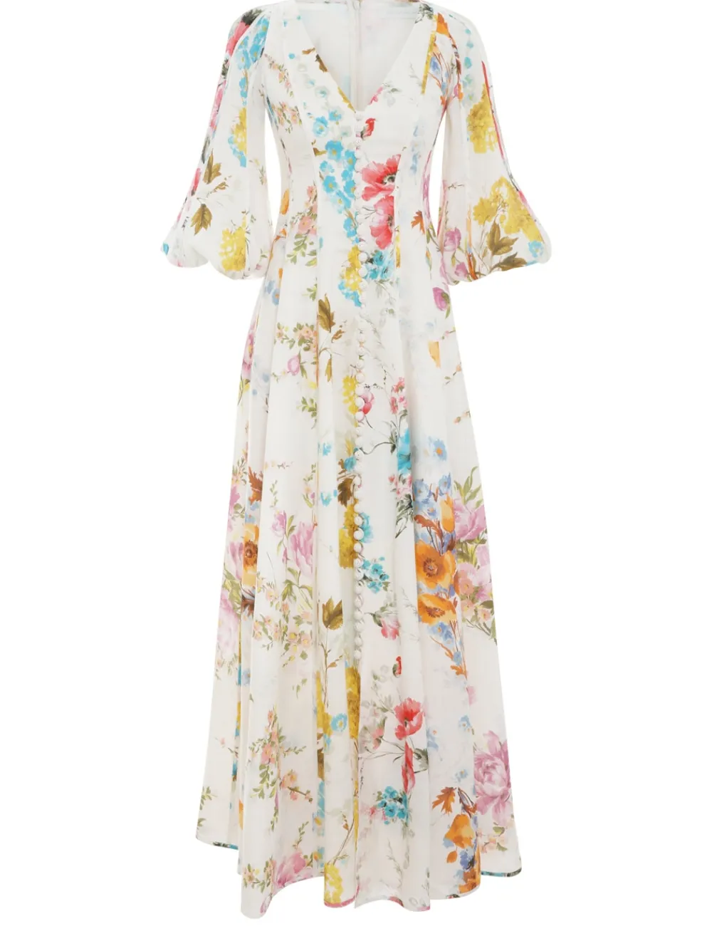 ZIMMERMANN Halcyon Panelled Maxi Dress-Women Clothing