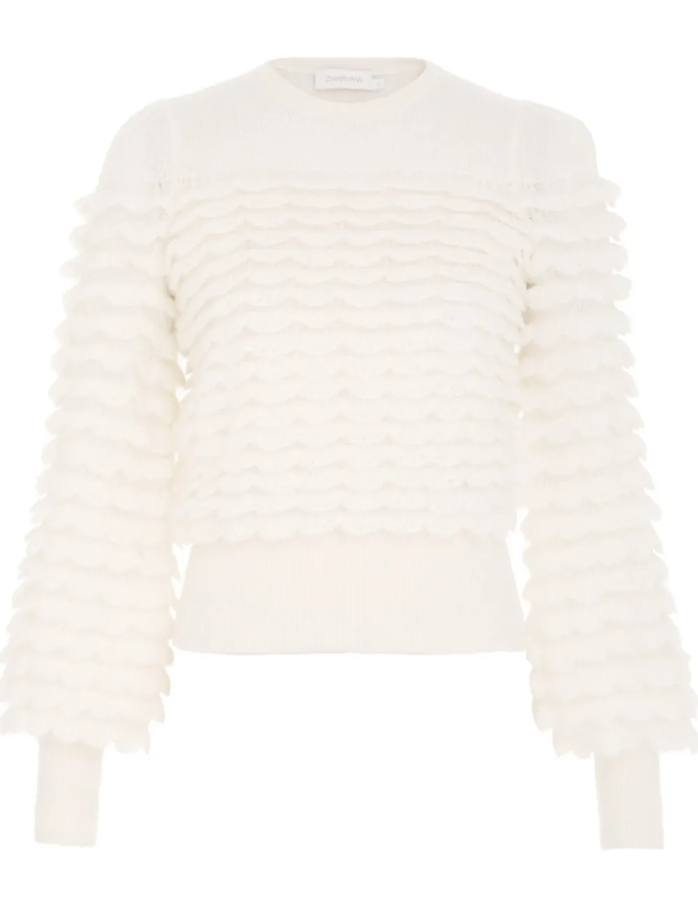 ZIMMERMANN Luminosity Scallop Sweater-Women Clothing