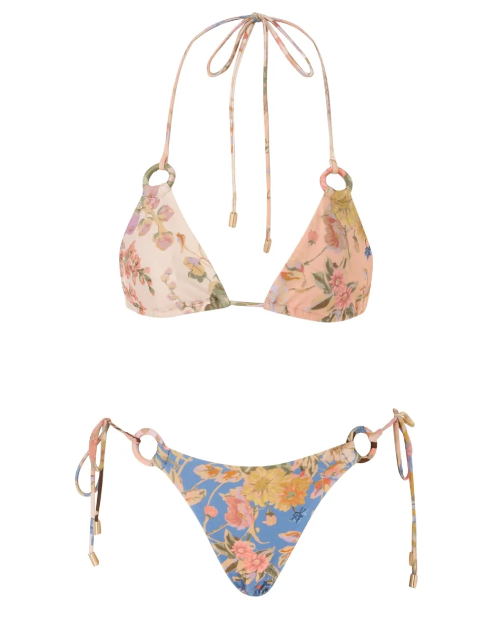 ZIMMERMANN August Spliced Ring Tie Bikini-Women Bikinis