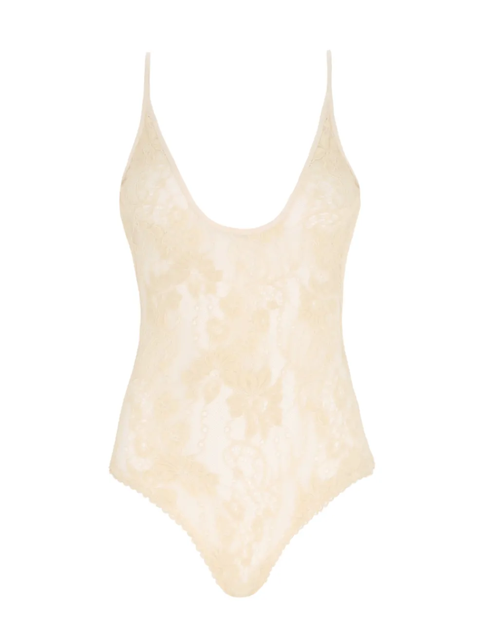 ZIMMERMANN Luminosity Scoop Neck Bodysuit-Women Clothing