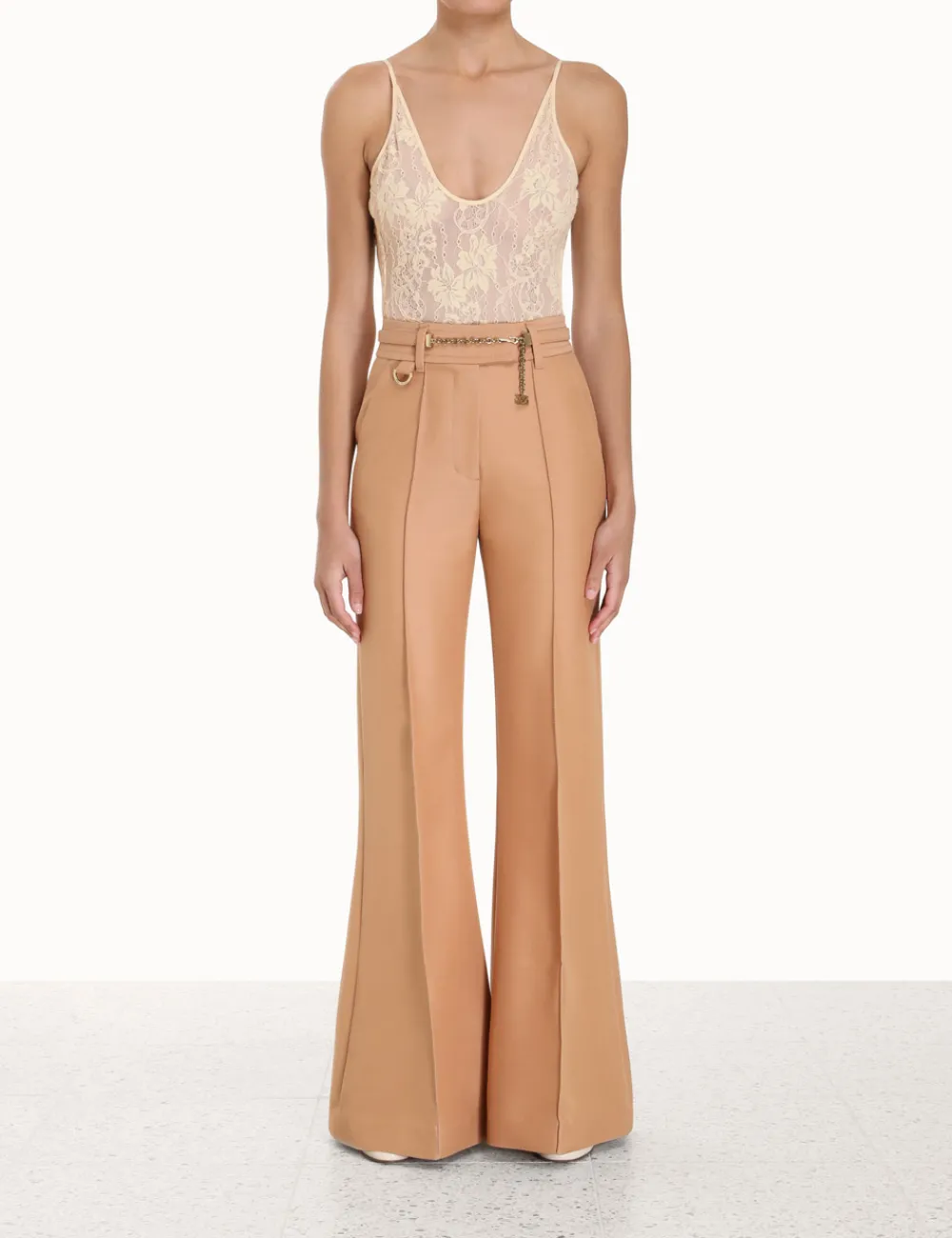 ZIMMERMANN Luminosity Scoop Neck Bodysuit-Women Clothing