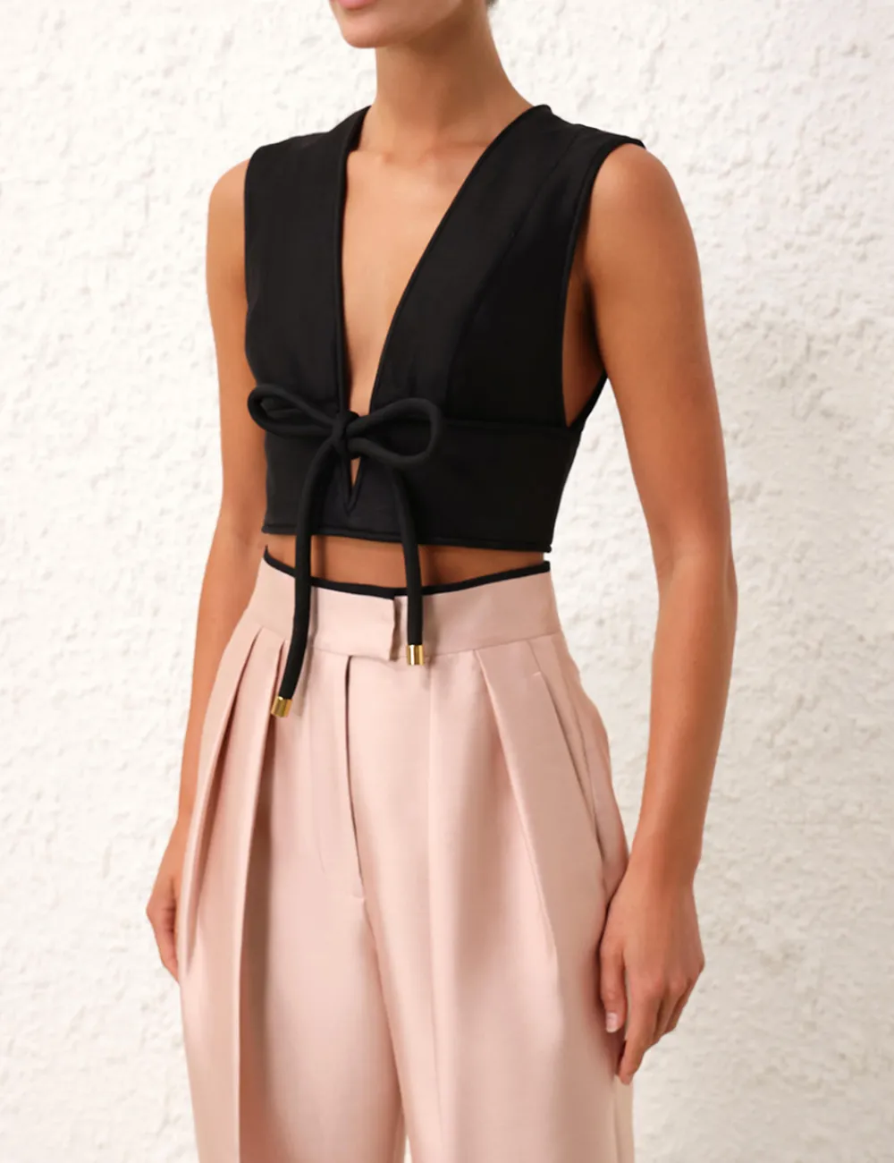 ZIMMERMANN Matchmaker Bow Bodice-Women Tops