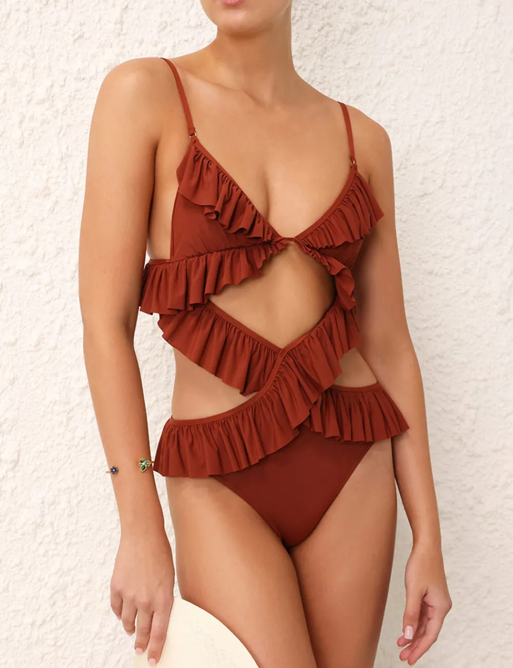 ZIMMERMANN Alight Gather Frill 1Pc-Women One Pieces