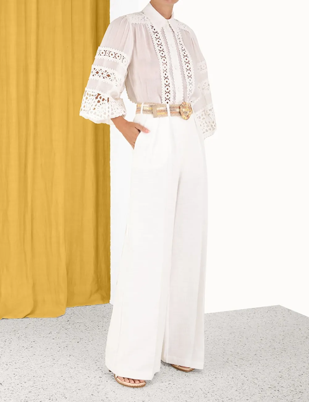 ZIMMERMANN Devi Tuck Pant-Women Shorts & Pants