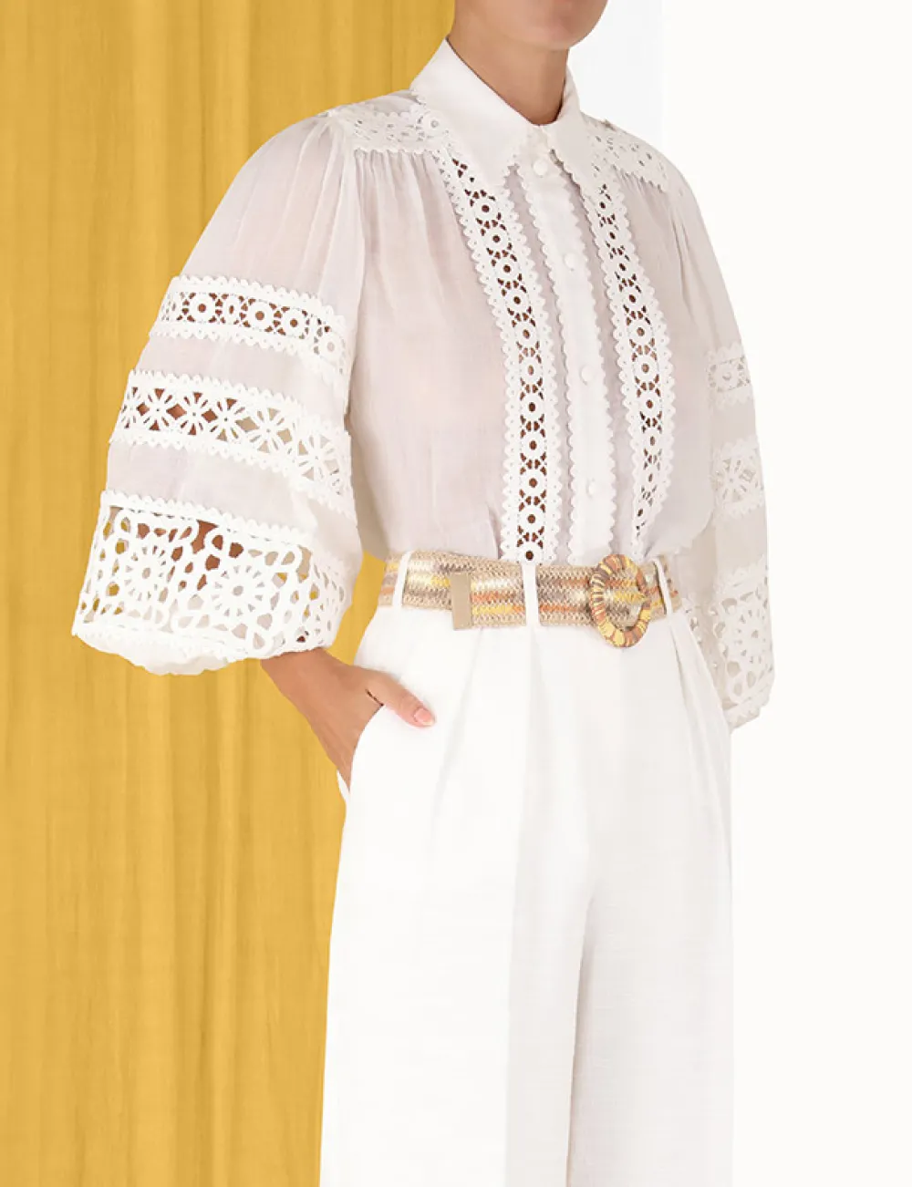 ZIMMERMANN Devi Tuck Pant-Women Shorts & Pants