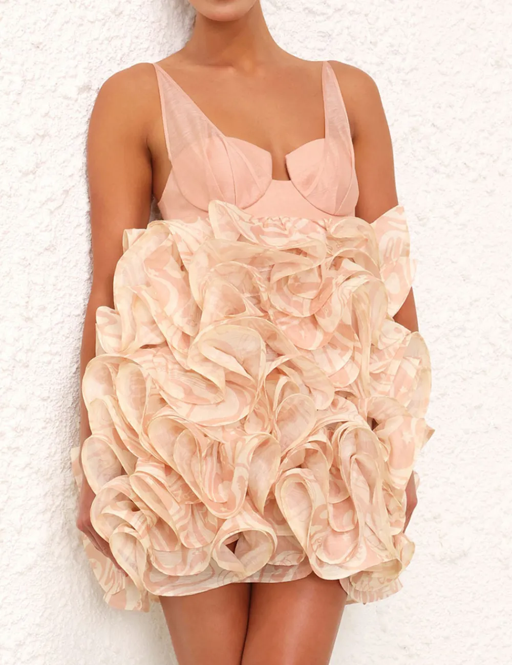 ZIMMERMANN Matchmaker Ruffle Mini Dress-Women Dresses