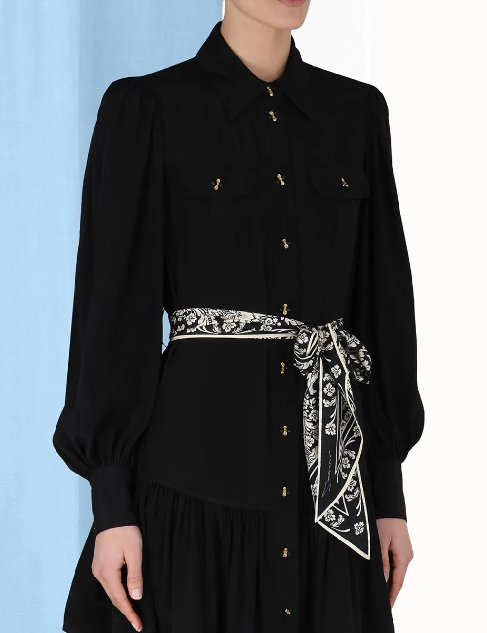 ZIMMERMANN Shirt Mini Dress-Women Luminosity