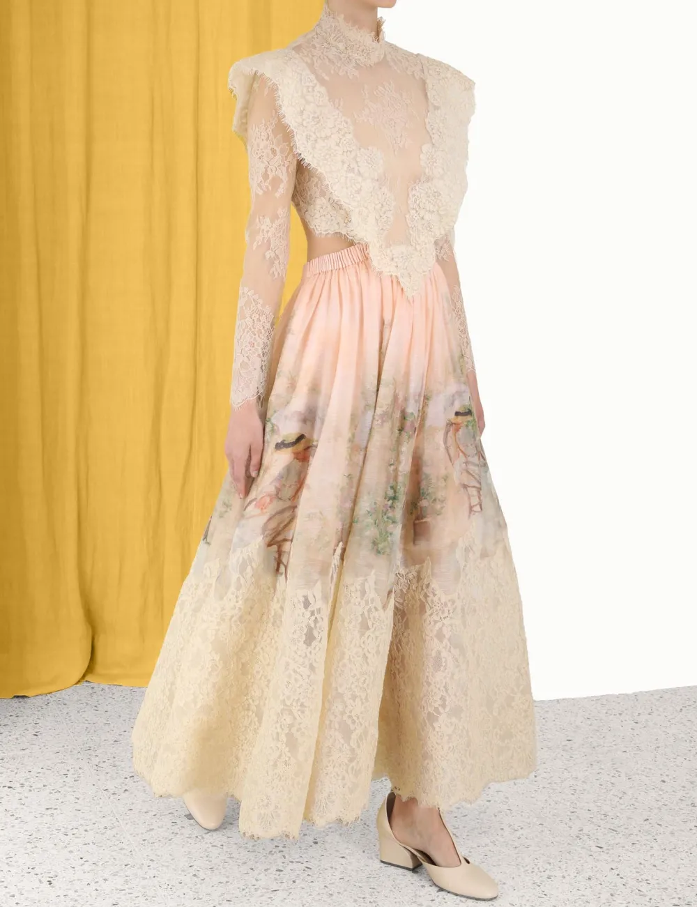 ZIMMERMANN Lyrical Corded Lace Gown-Women Clothing