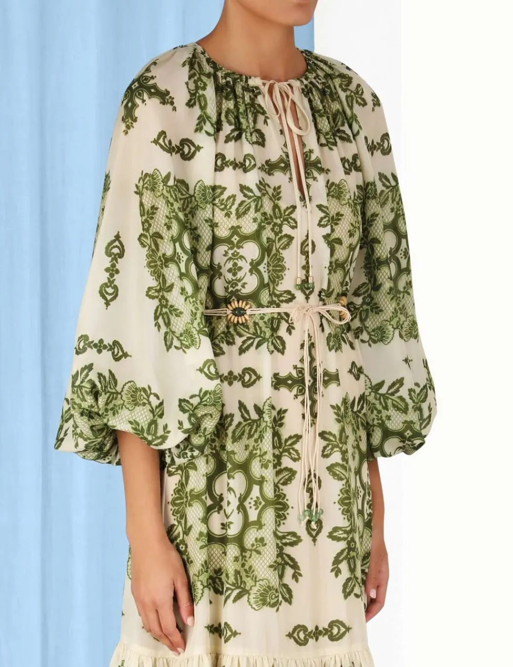 ZIMMERMANN Raie Tiered Billow Midi Dress-Women Dresses & Coverups