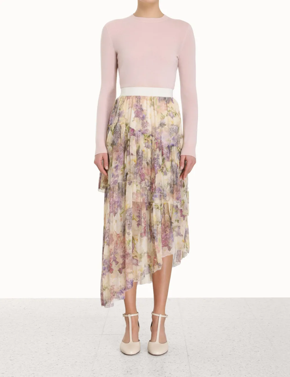 ZIMMERMANN Lyrical Asymmetric Skirt-Women Clothing
