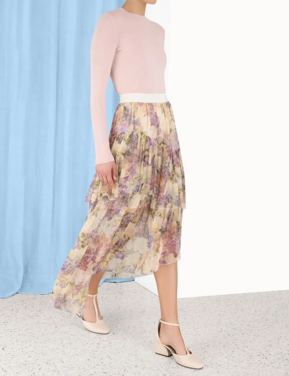 ZIMMERMANN Lyrical Asymmetric Skirt-Women Clothing