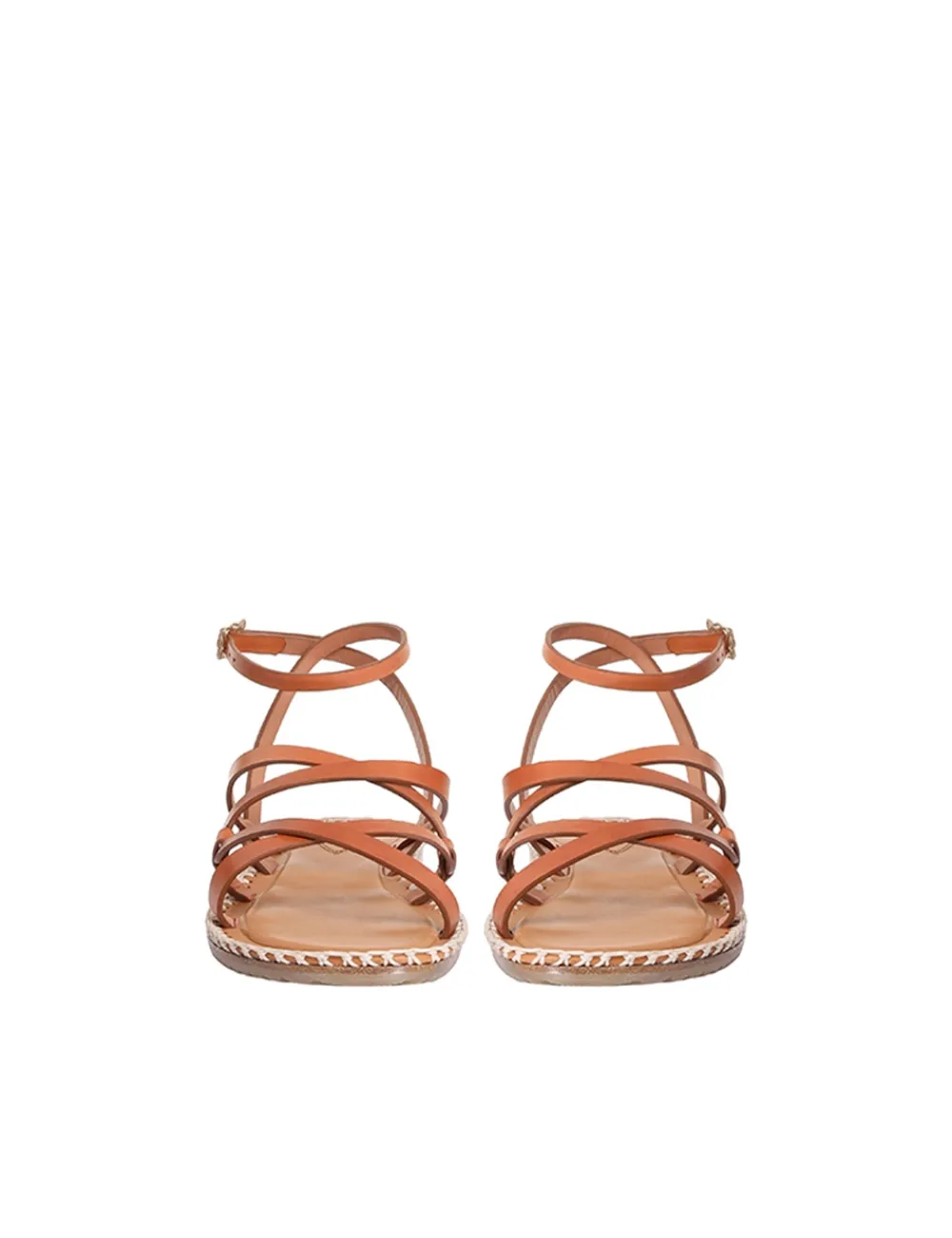 ZIMMERMANN Criss-Cross Sandal-Women In Denim