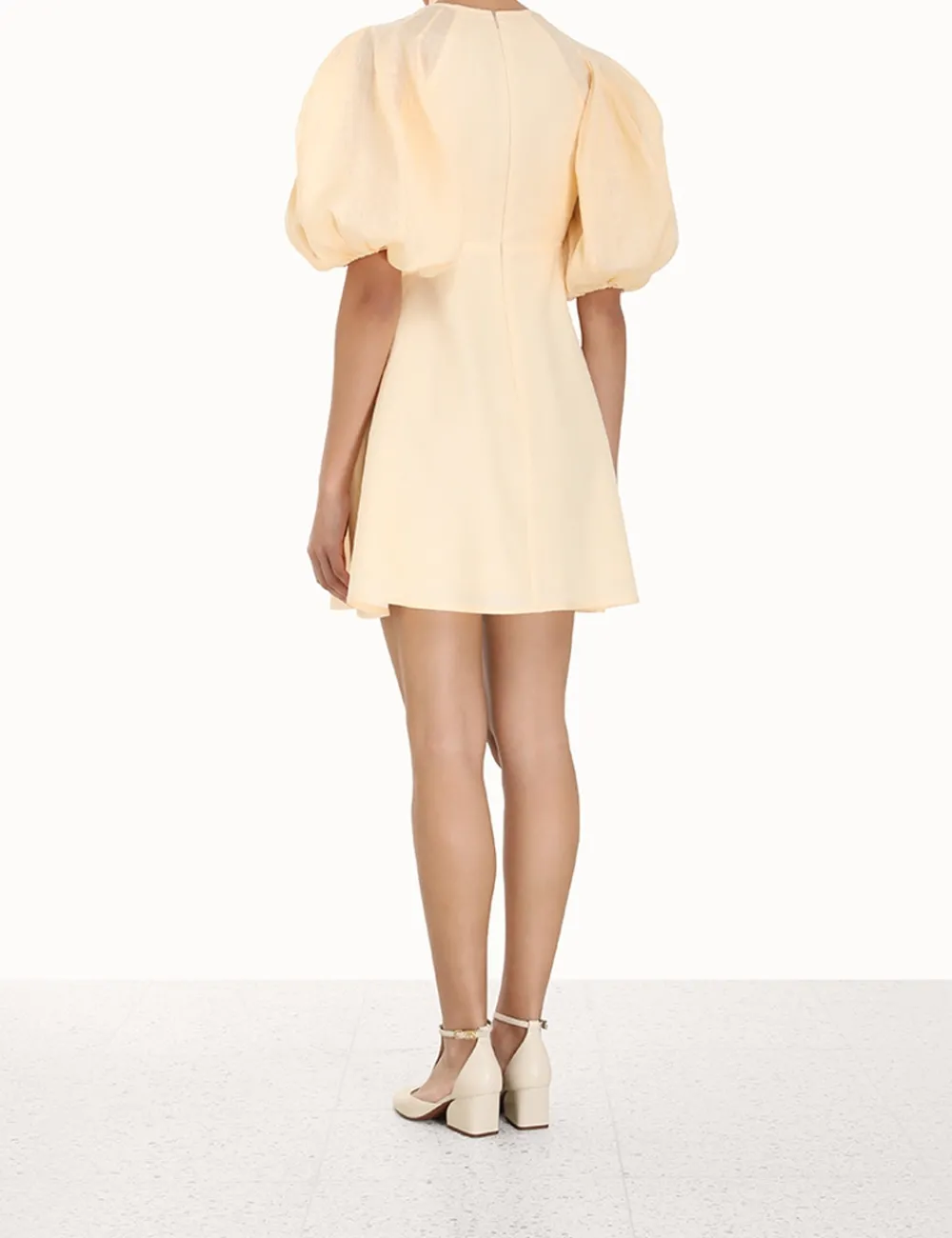 ZIMMERMANN Tie Neck Mini Dress-Women Luminosity