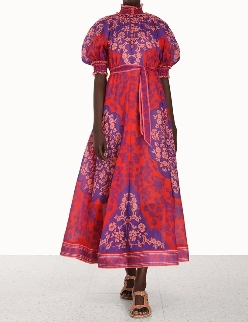 ZIMMERMANN Raie Swing Maxi Dress-Women Dresses & Coverups