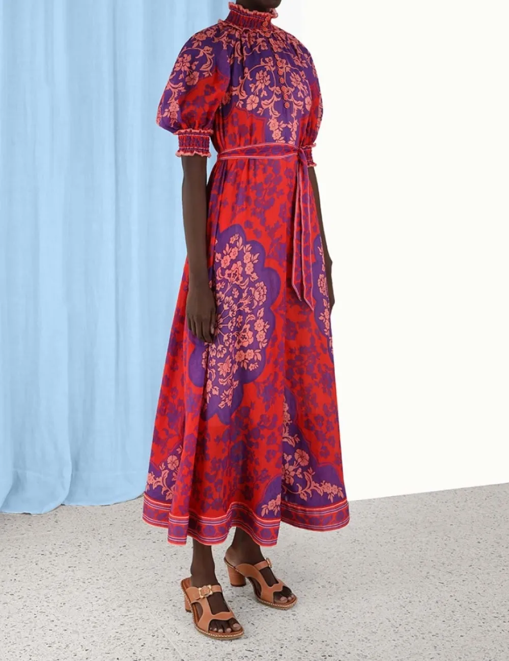 ZIMMERMANN Raie Swing Maxi Dress-Women Dresses & Coverups