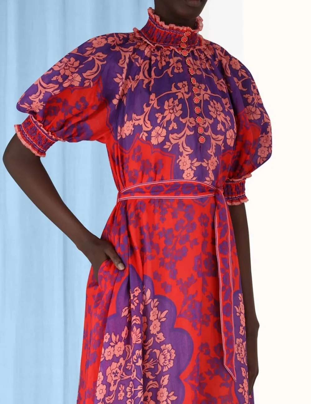 ZIMMERMANN Raie Swing Maxi Dress-Women Dresses & Coverups