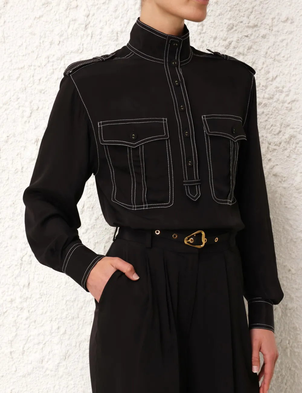 ZIMMERMANN Utility Blouse-Women Clothing