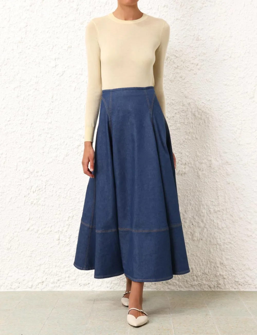 ZIMMERMANN Classic Crew Neck Sweater-Women Tops