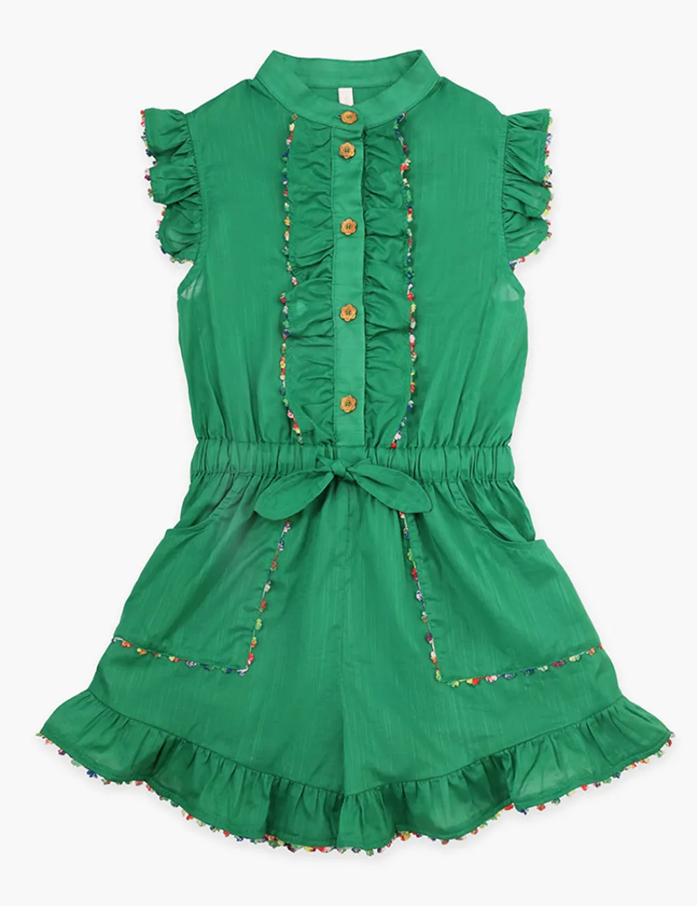 ZIMMERMANN Junie Frill Playsuit-Women Clothing