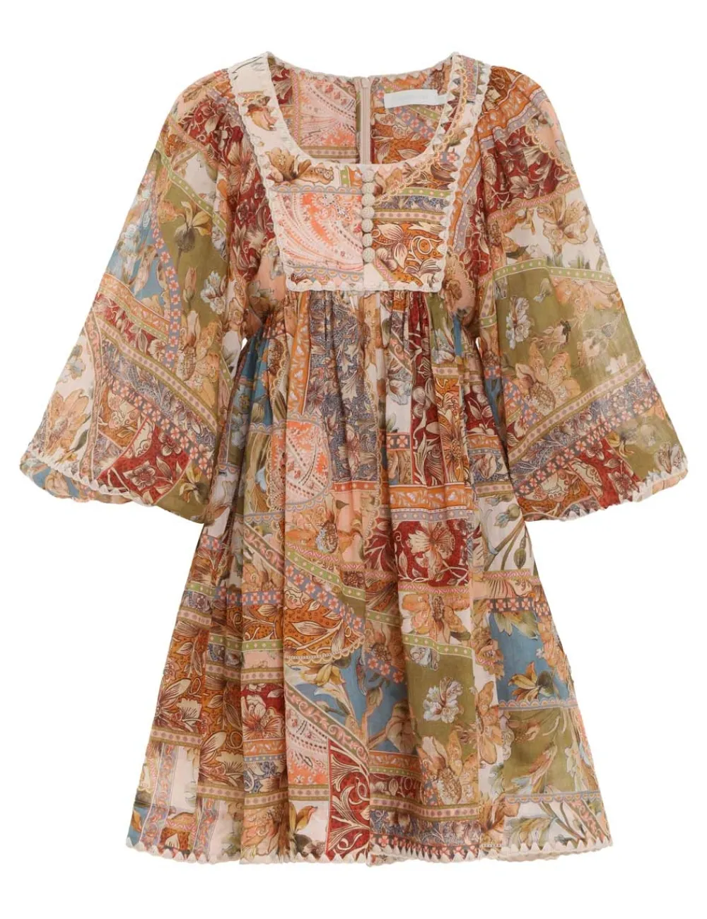 ZIMMERMANN Chintz Billow Mini Dress-Women Dresses & Coverups